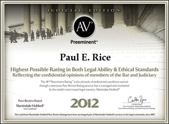 Preeminent Certificate