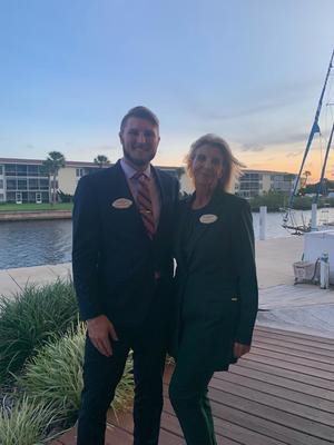 Rice Law Firm attorneys Beth King and Paul Rice III at the Volusia County Bar Association Social
