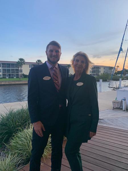 Rice Law Firm attorneys Beth King and Paul Rice III at the Volusia County Bar Association Social