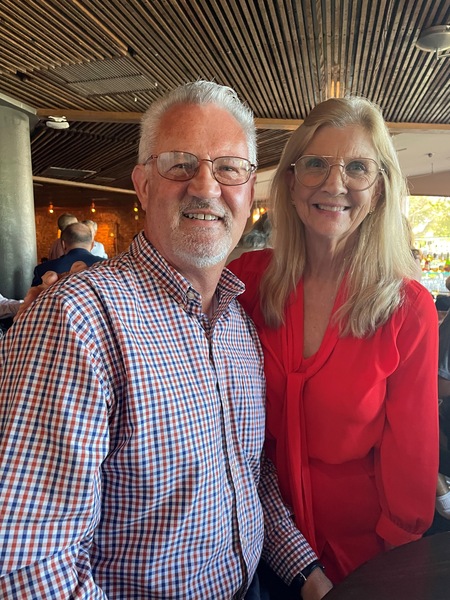 Beth King with New Elected Volusia County Judge Wes Heidt at the Volusia County Bar Association Social Gathering